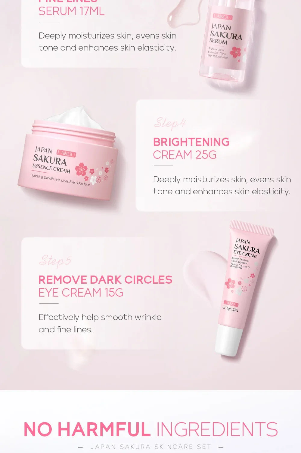 LAIKOU Sakura Skin Care Sets