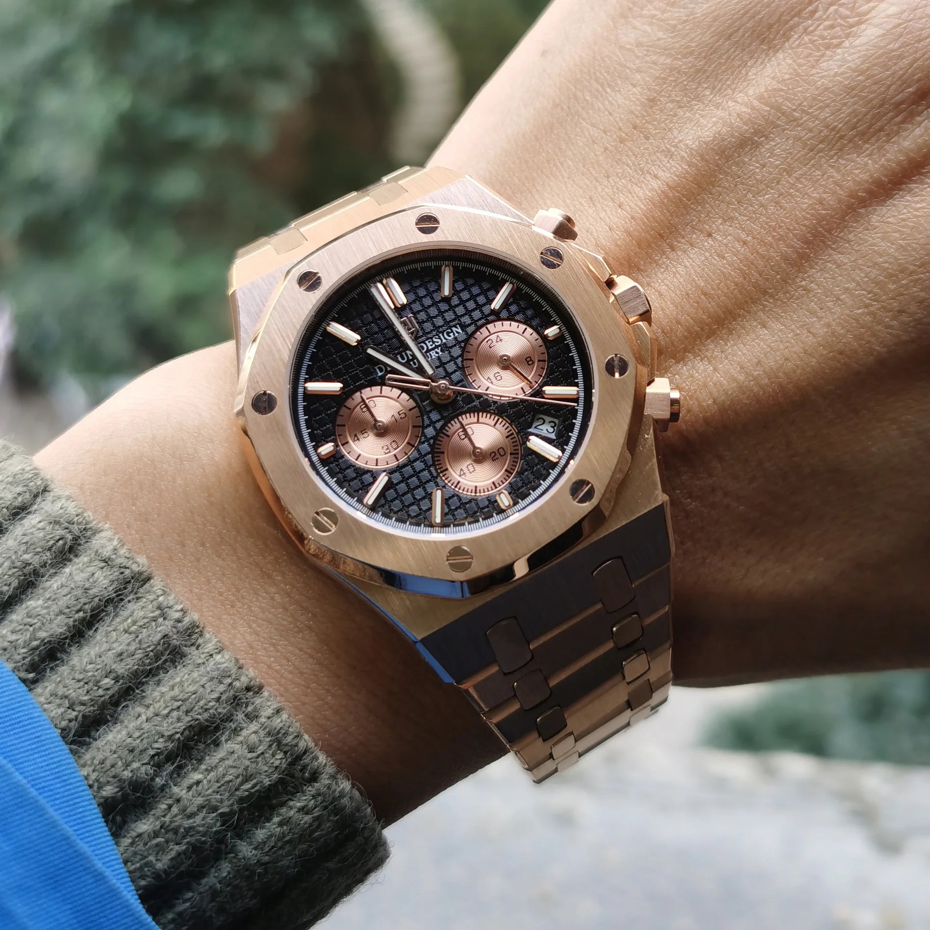 Men Quartz Stainless Steel Watch