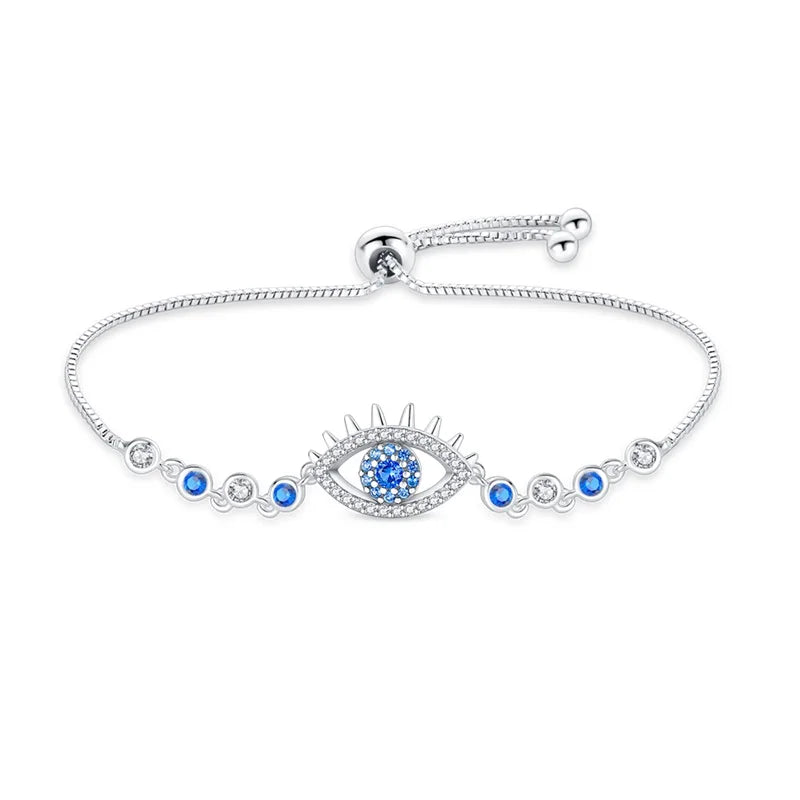 925 Silver Lucky Symbol Zircon Bracelet
