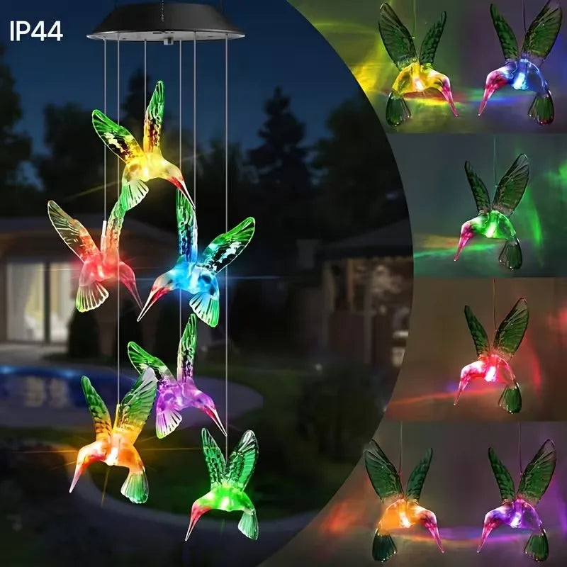 Solar Hummingbird Light Color Changing LED Lantern