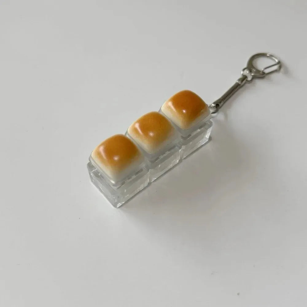 Bread Design Fidget Keychain