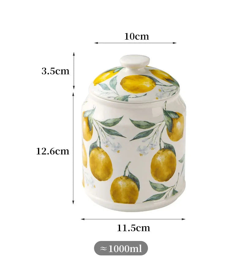 Nordic Style Ceramic Jar with Lid