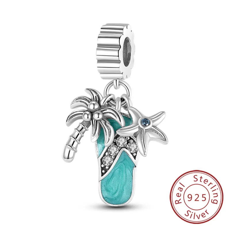 Charm for Bracelet flower and plant theme