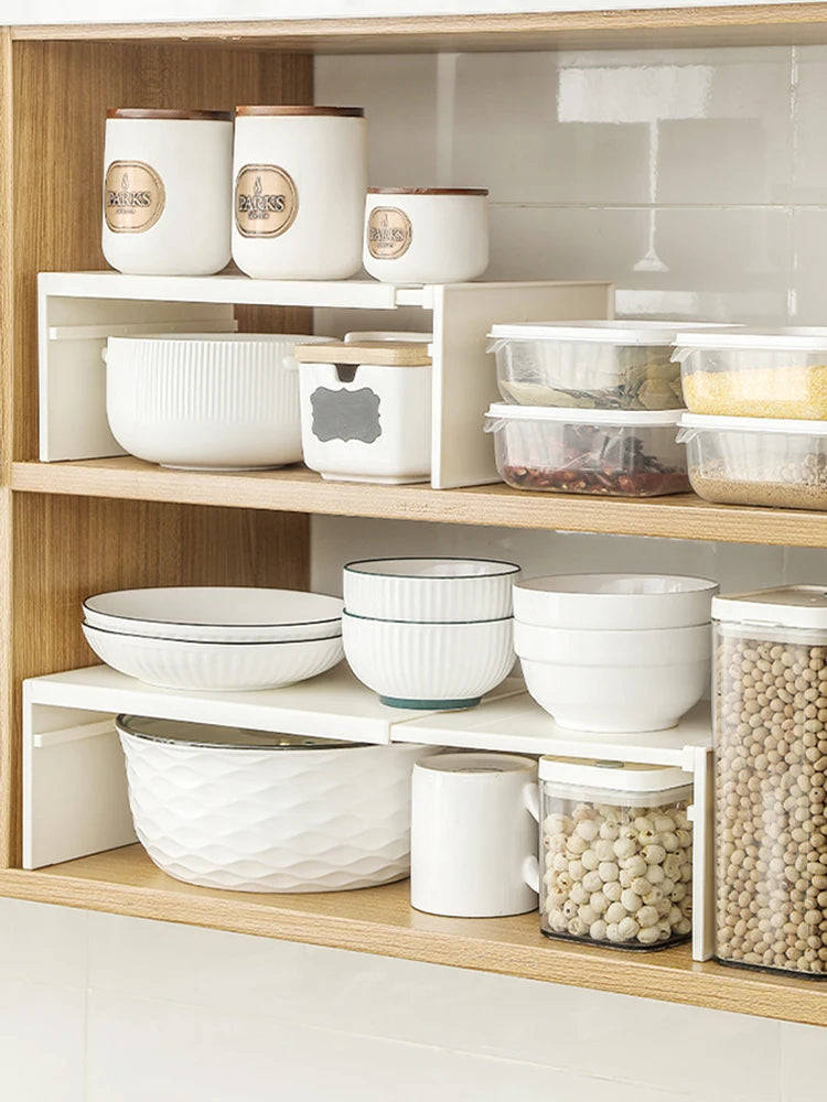 Telescopic Cabinet Divider Storage Rack
