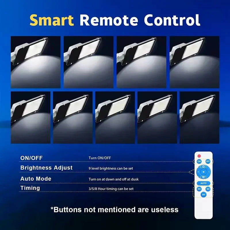 Aluminum 8000mah High Power Solar Outdoor Waterproof Wall lamp