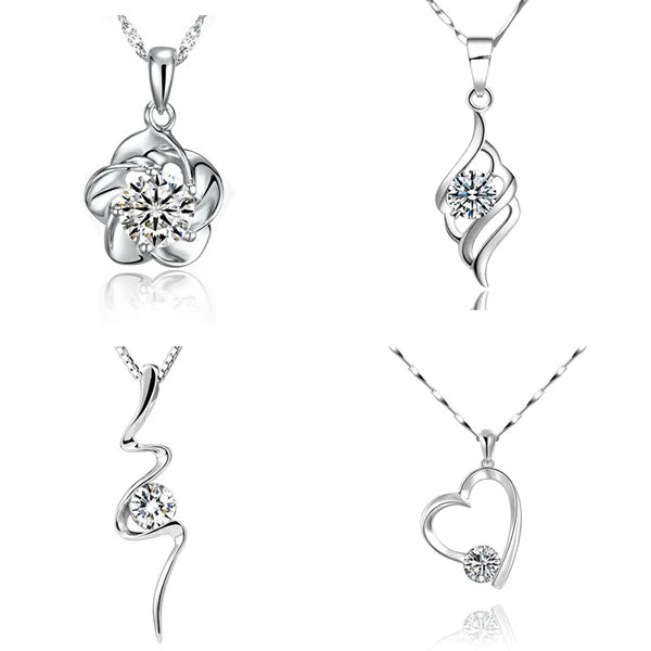 Crystal zodiac signs Pendant Necklace
