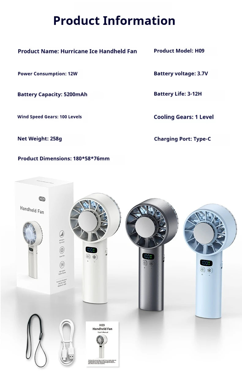Ice compress high-speed cooling fan