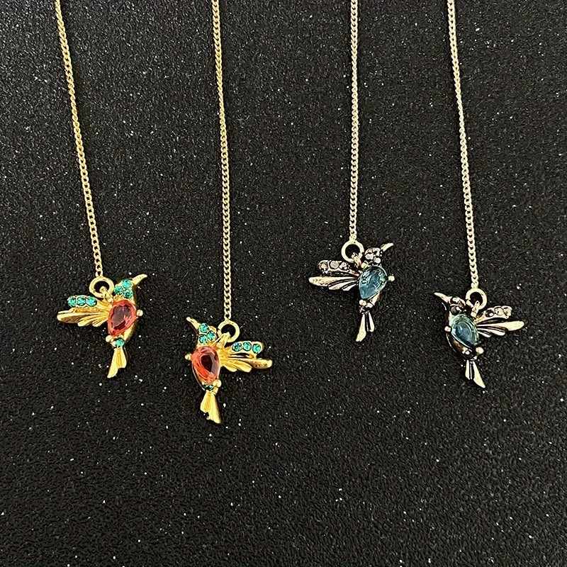 Exquisite Lovely Hand Carved Bird Earrings