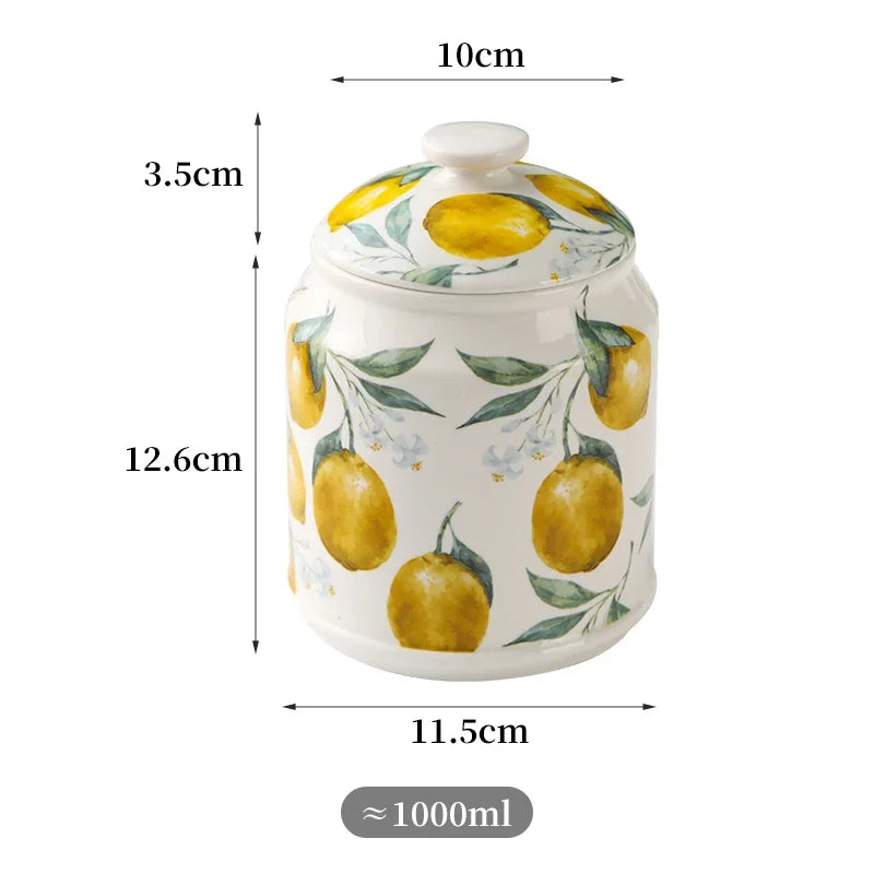 Nordic Style Ceramic Jar with Lid