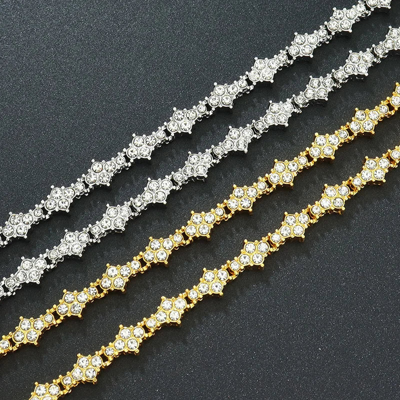 Star Cubic Zirconia Bracelet for Men
