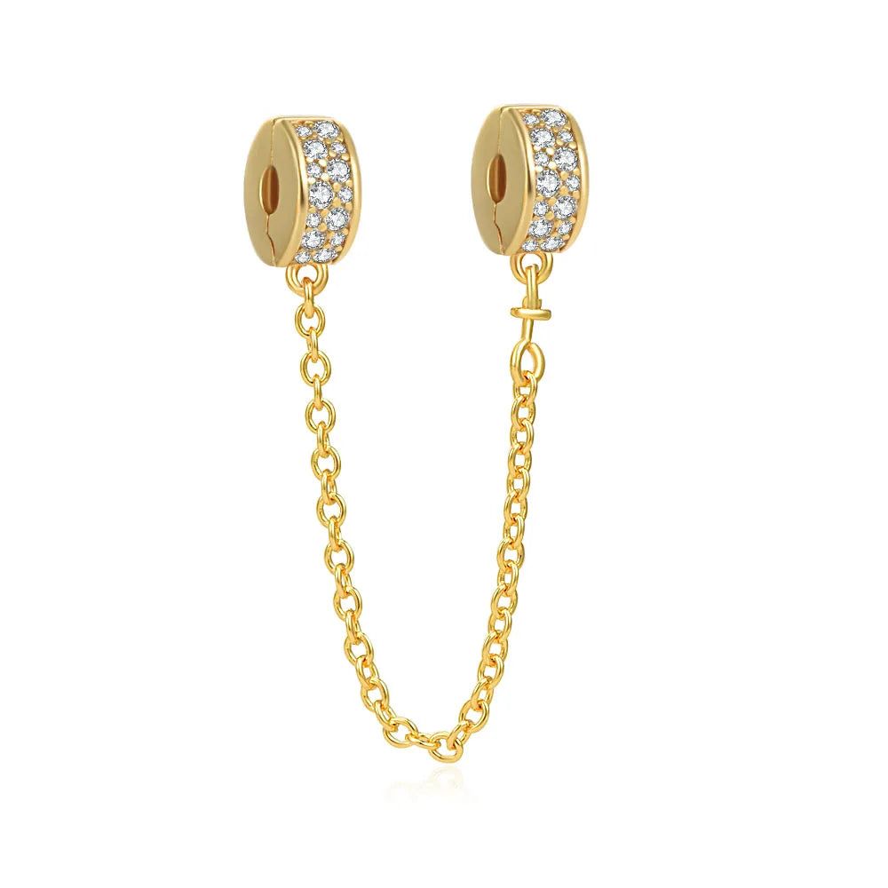 Gilded series 925 silver bracelet charm