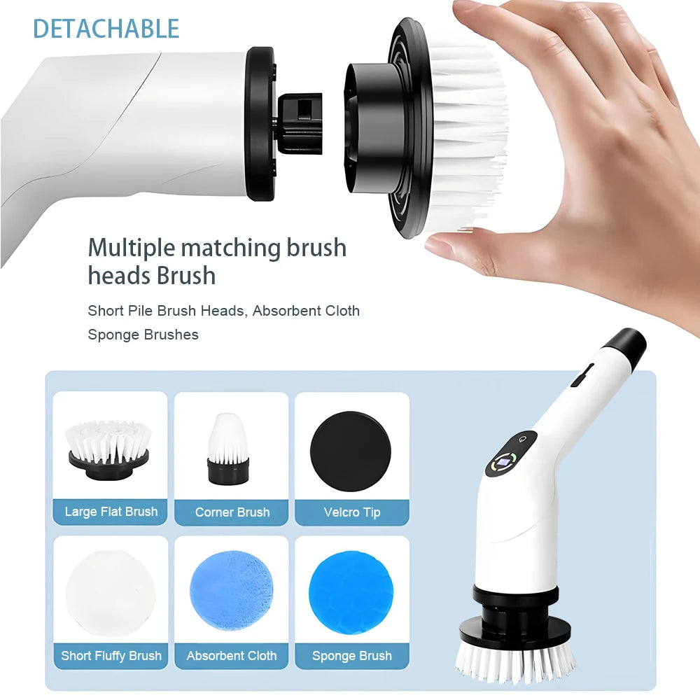 Electric Multifunctional Handheld Cleaning Brush