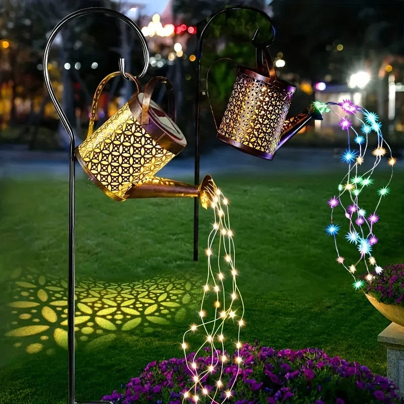 Outdoor Solar Watering Can LED Light