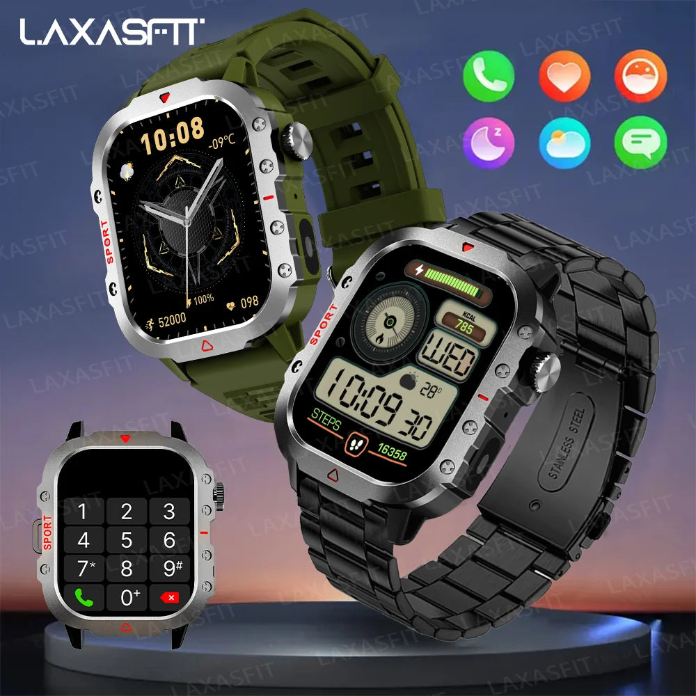 LAXASFIT LED Flashlight Smart Watch