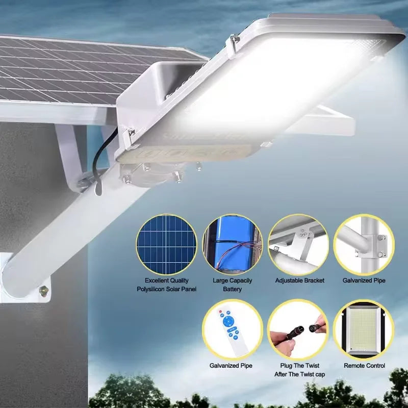 Aluminum 8000mah High Power Solar Outdoor Waterproof Wall lamp