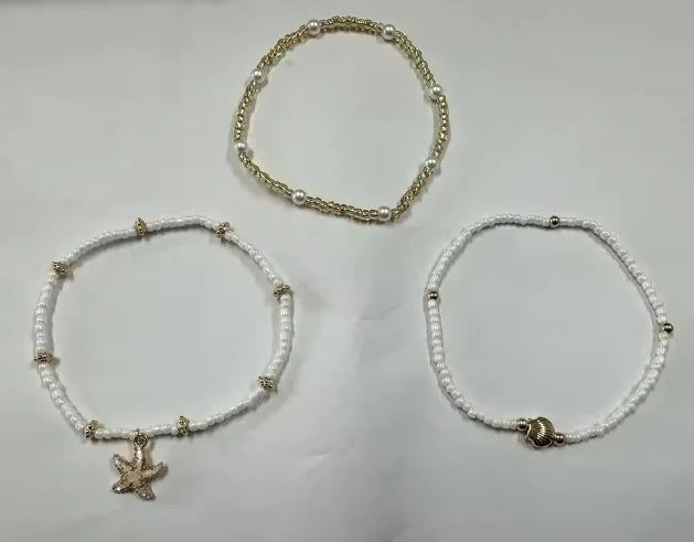 Starfish Shell Ankle Bracelet