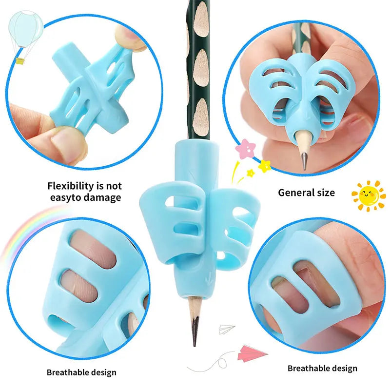 Tripod grip shaped Pencil gripper