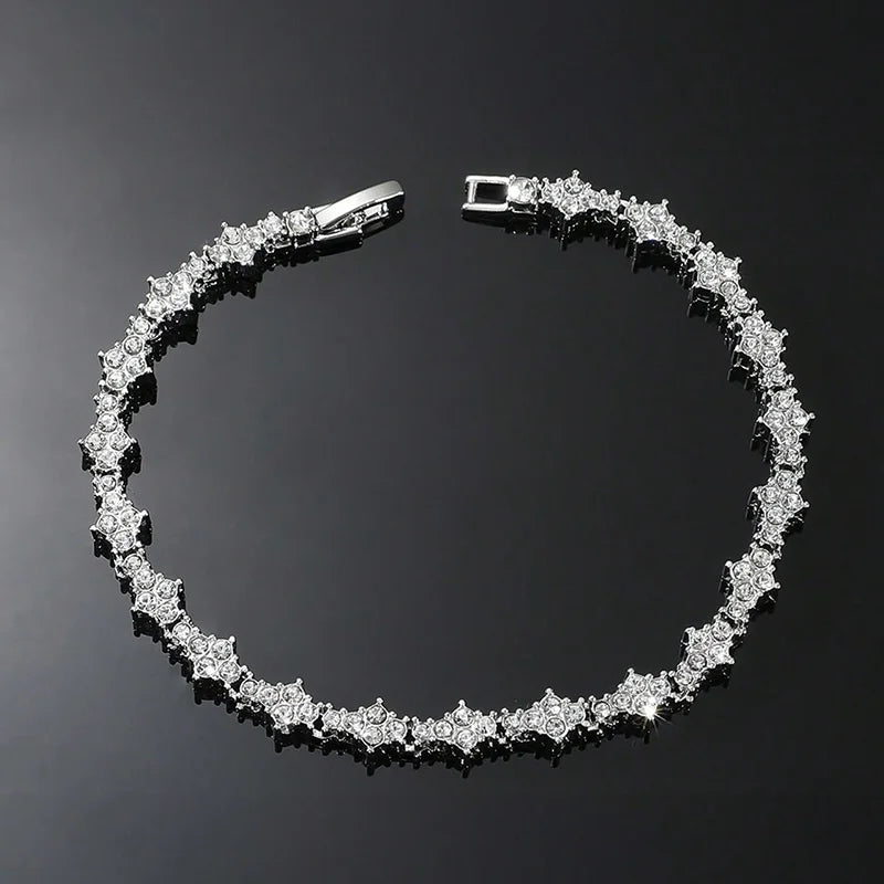 Star Cubic Zirconia Bracelet for Men