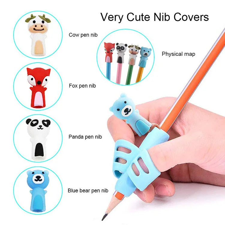 Tripod grip shaped Pencil gripper
