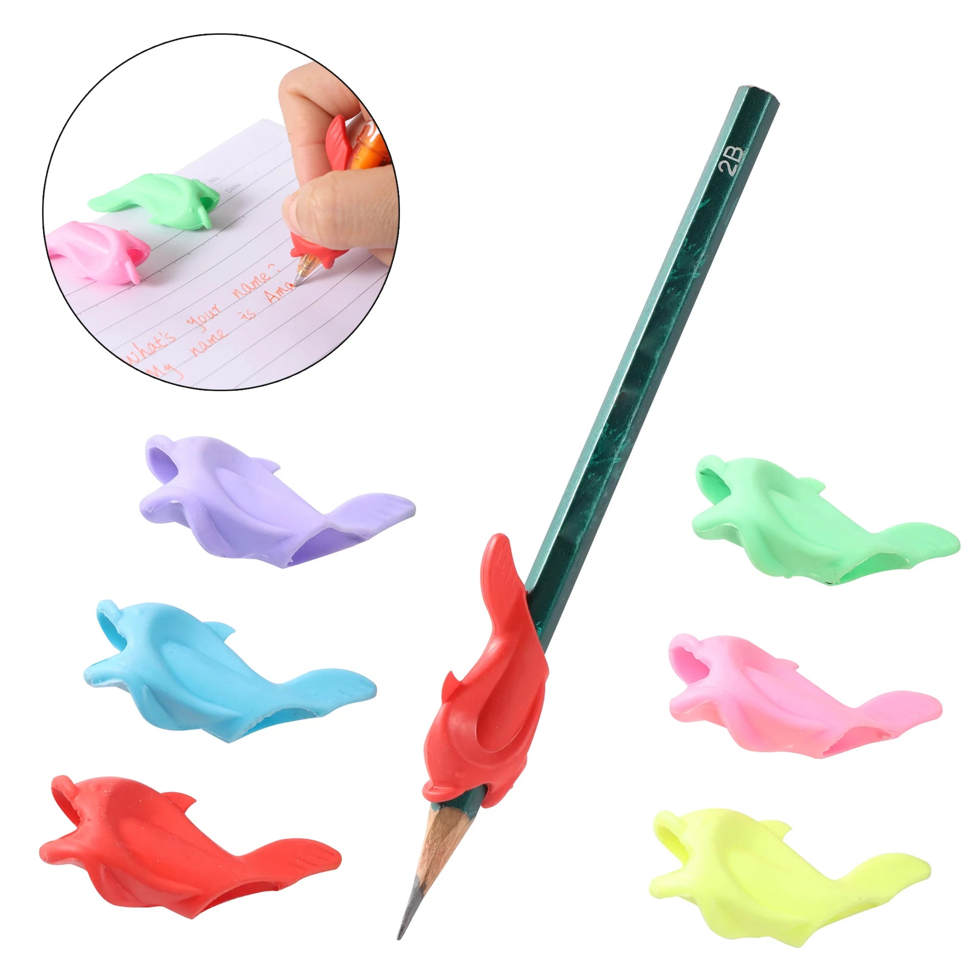Dolphin shaped Pencil Gripper 12pcs