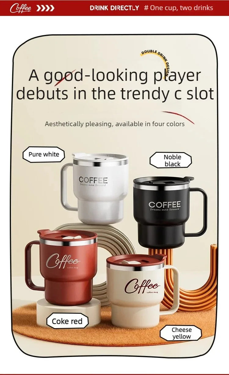 WORTHBUY 304 Stainless Steel Double Wall Insulated Coffee Cup