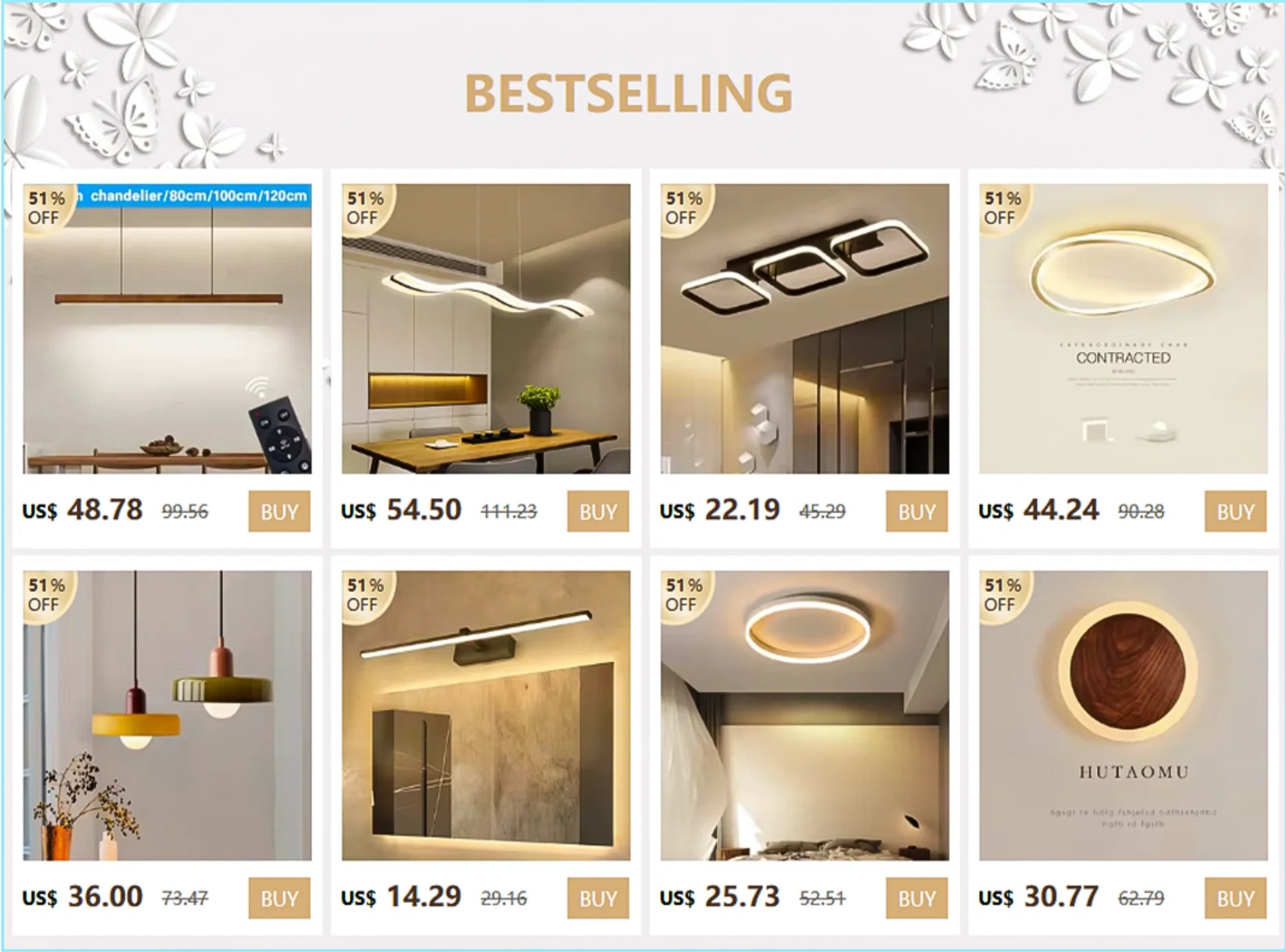 DAMIASMIL Modern LED Ceiling Lamp