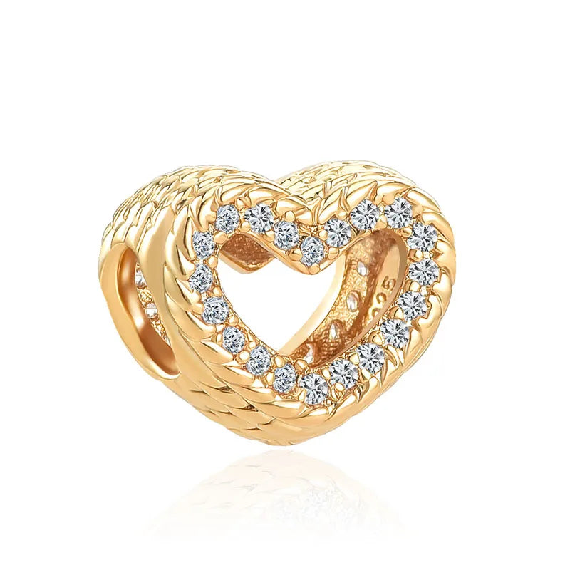 Gilded series 925 silver bracelet charm