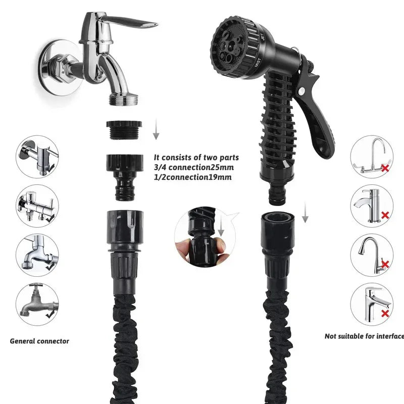 2024 Expandable High-Pressure Watering Hose