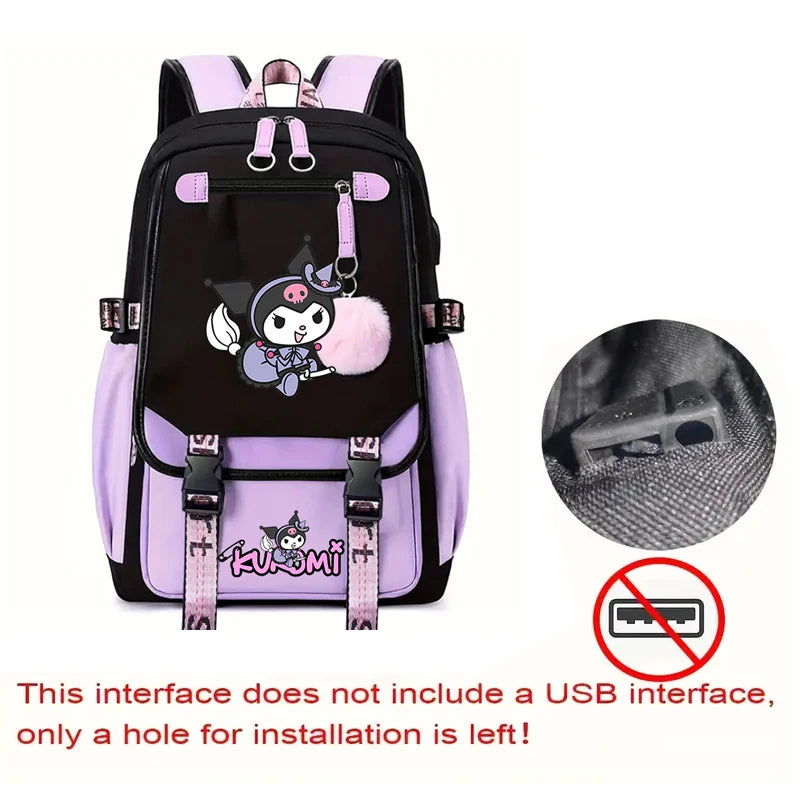 Kuromi Print Backpack