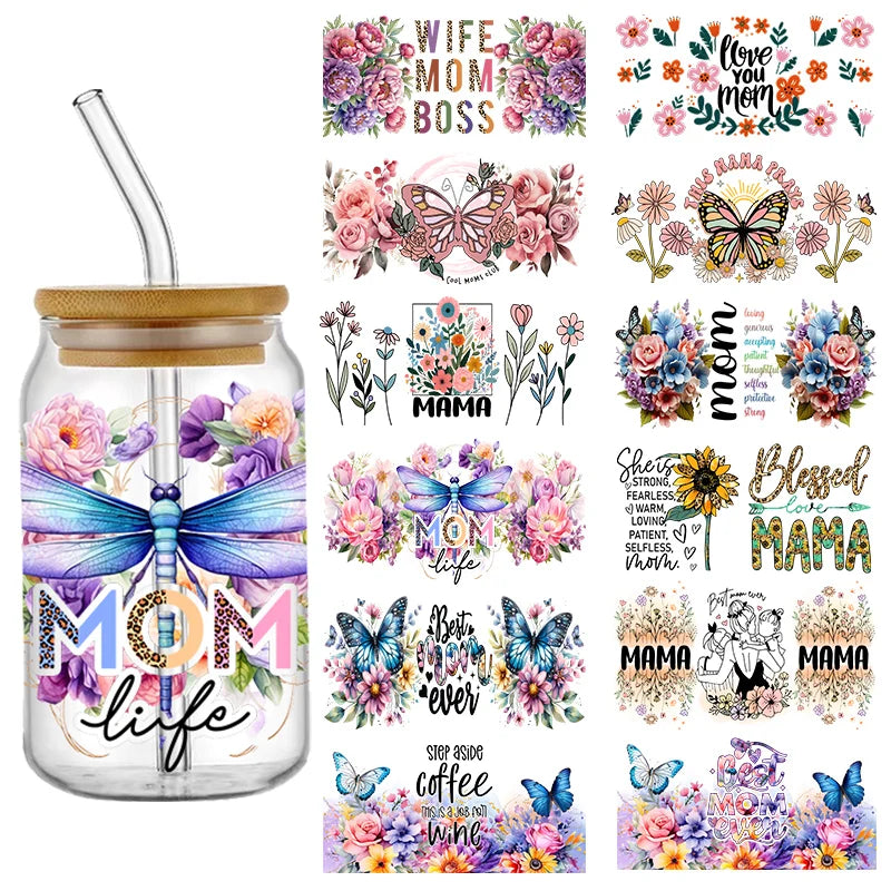UV DTF Mother's Day Mom Transfer Sticker