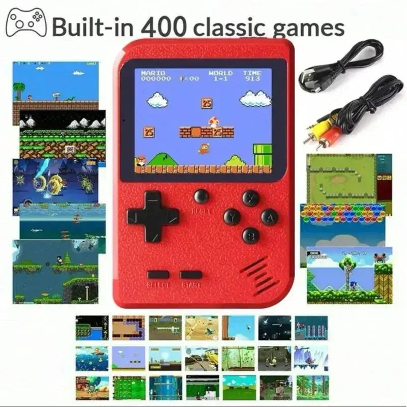 A Red Retro ClassicGame Console With 400 Game