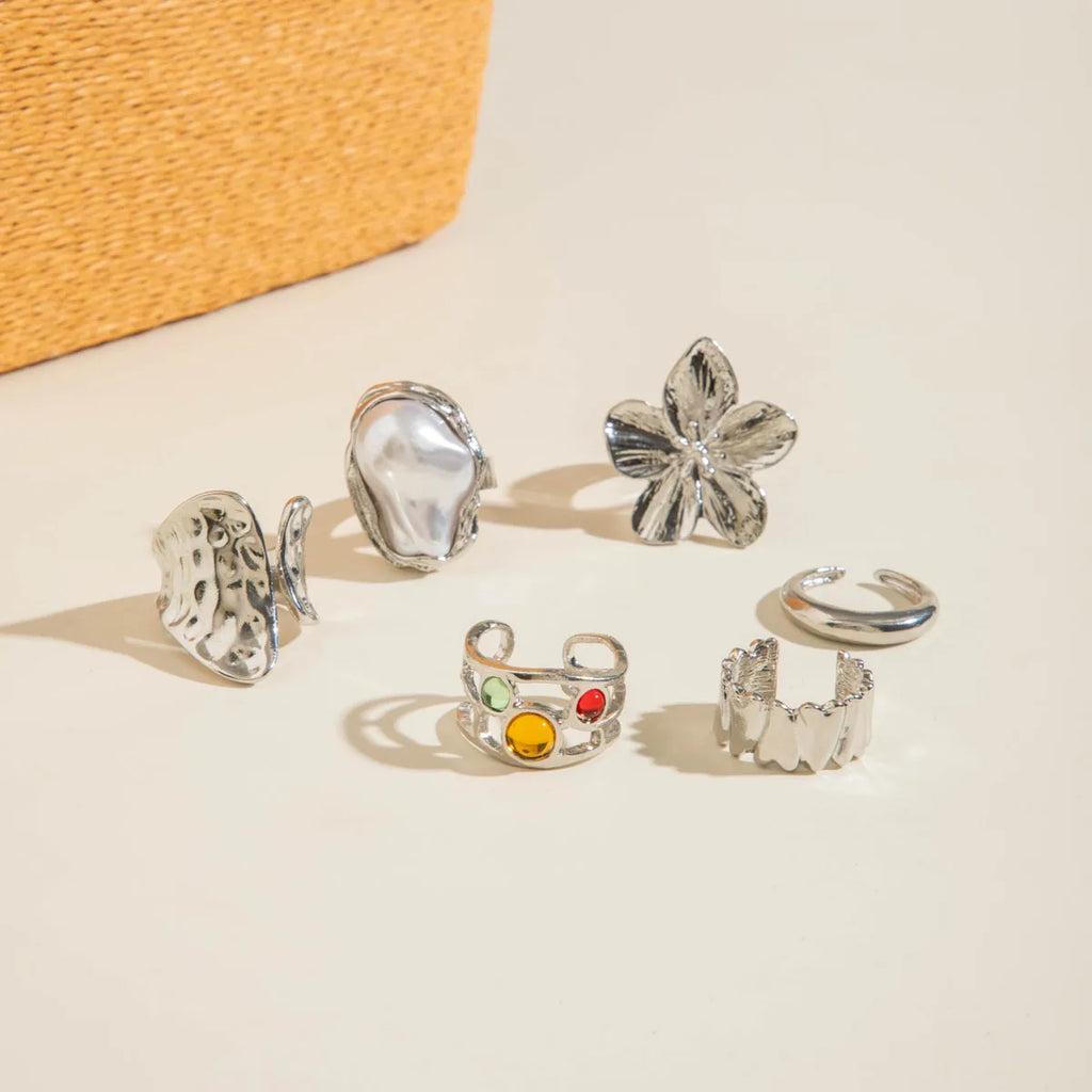 Pearl Open Ring Sets