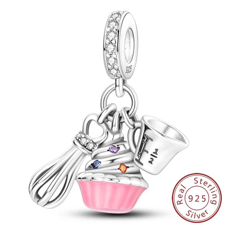 Charm for Bracelet flower and plant theme
