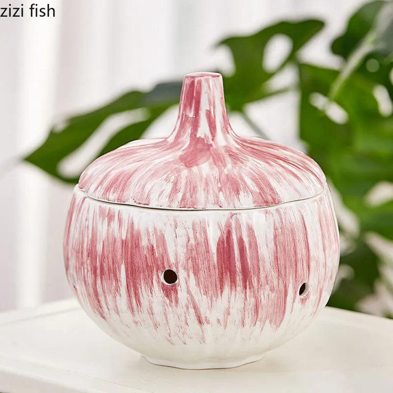 Onion Shape Ceramic Jar