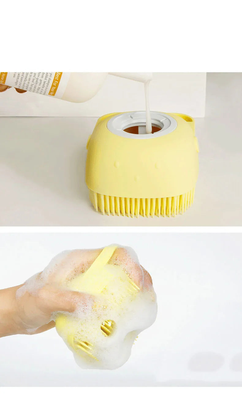 Hot Silicone Pet Bath Brush