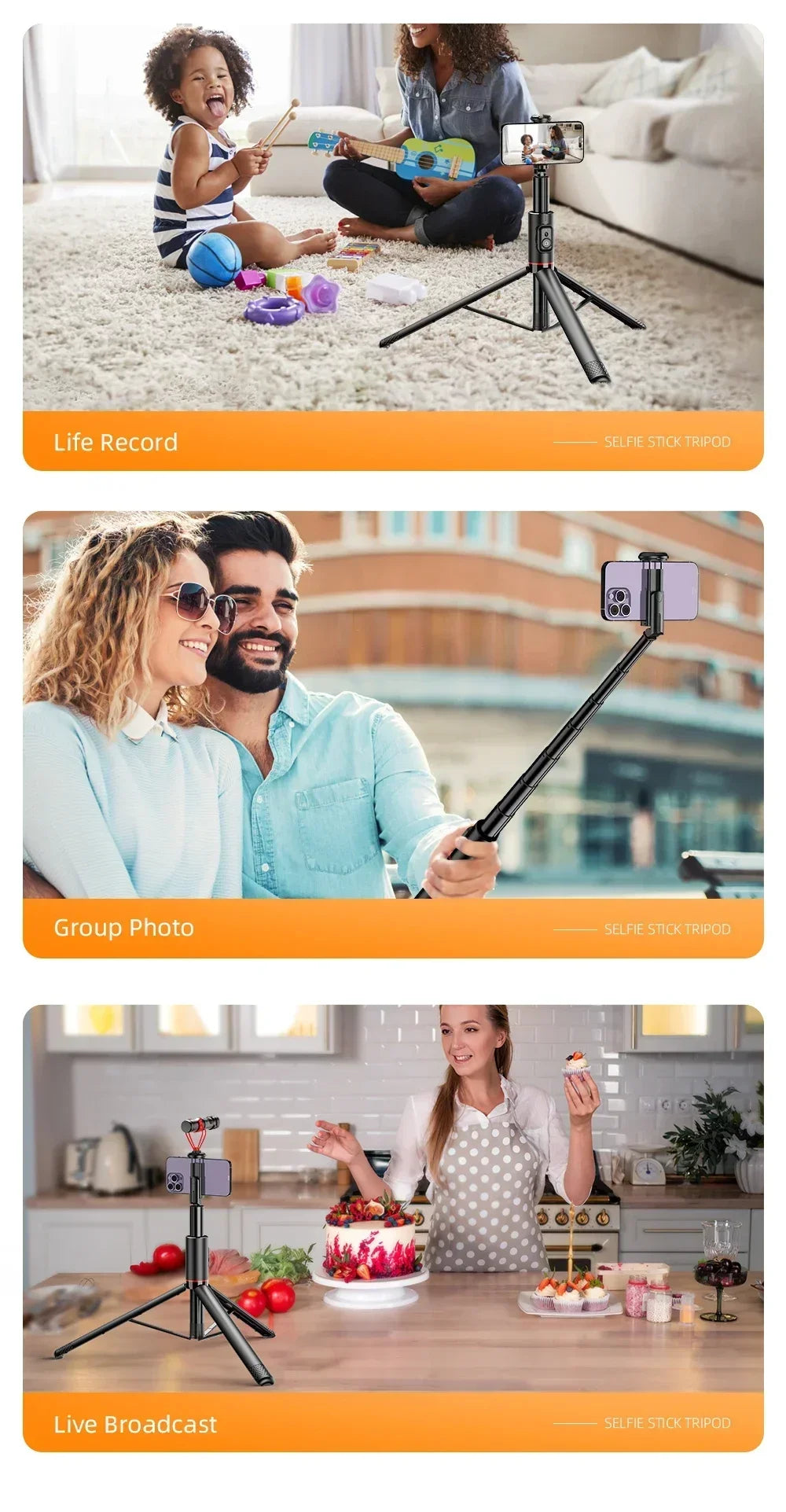 Scalable Bluetooth Selfie Stick