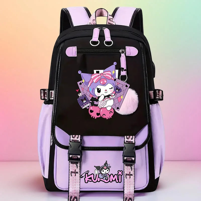 Kuromi Print Backpack