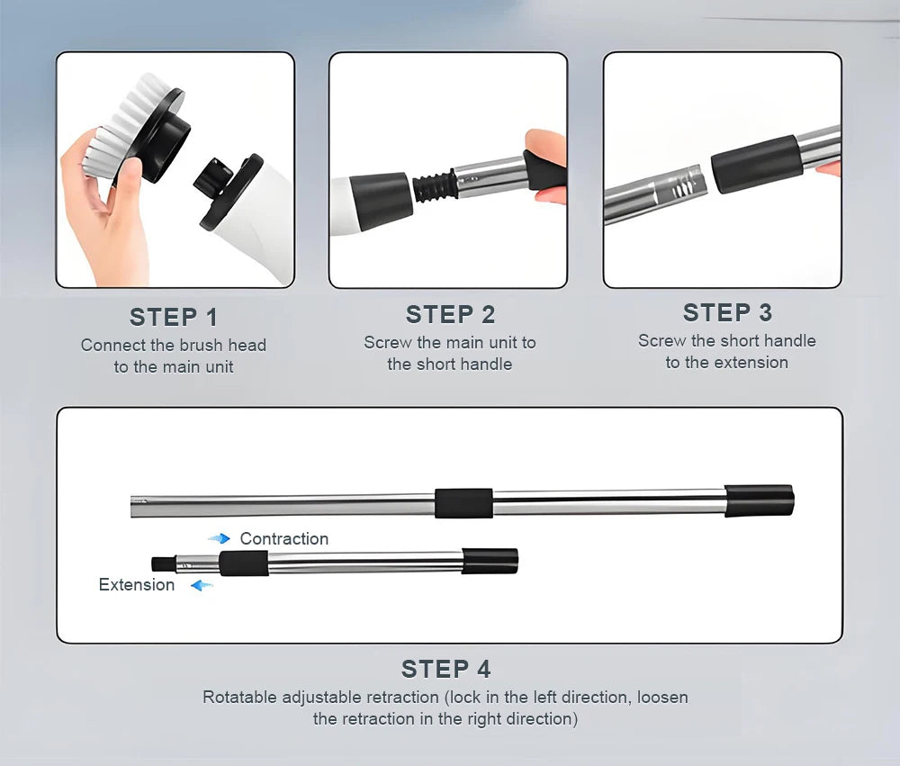 Electric Multifunctional Handheld Cleaning Brush