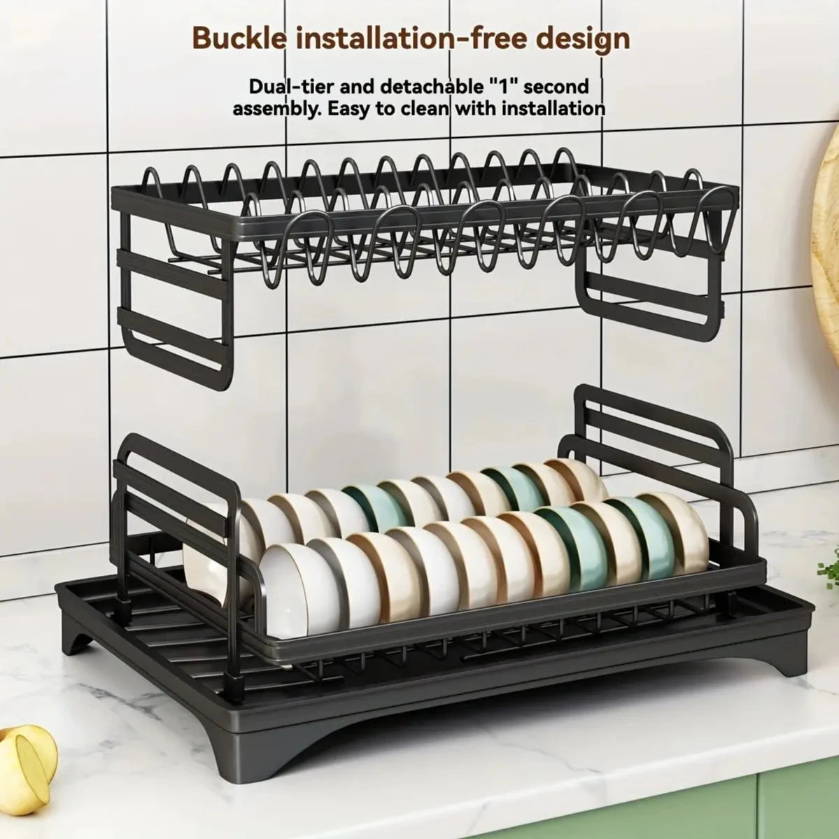 2 Tier Dish Drying Rack