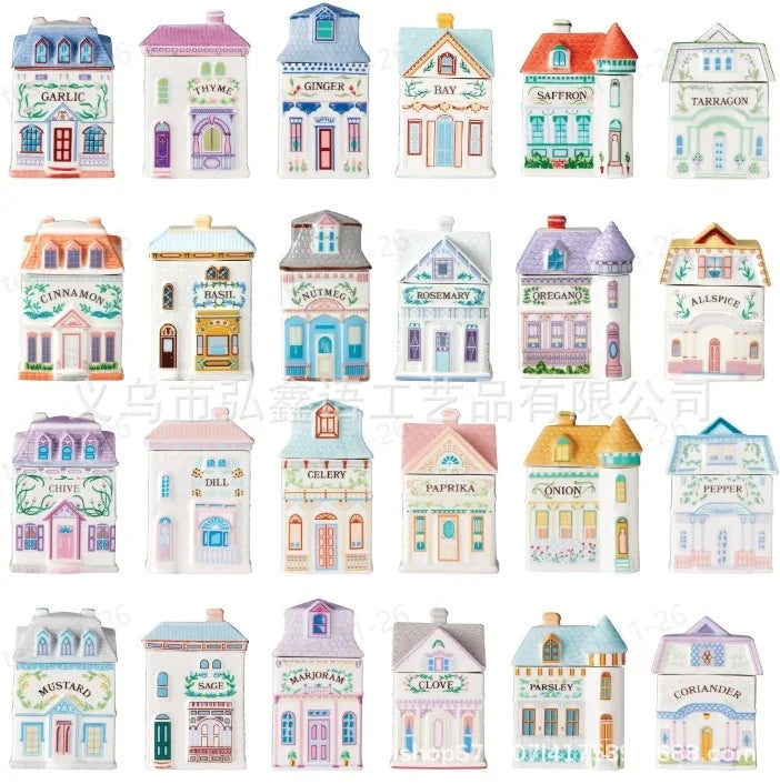 Holiday Village Spice House Set