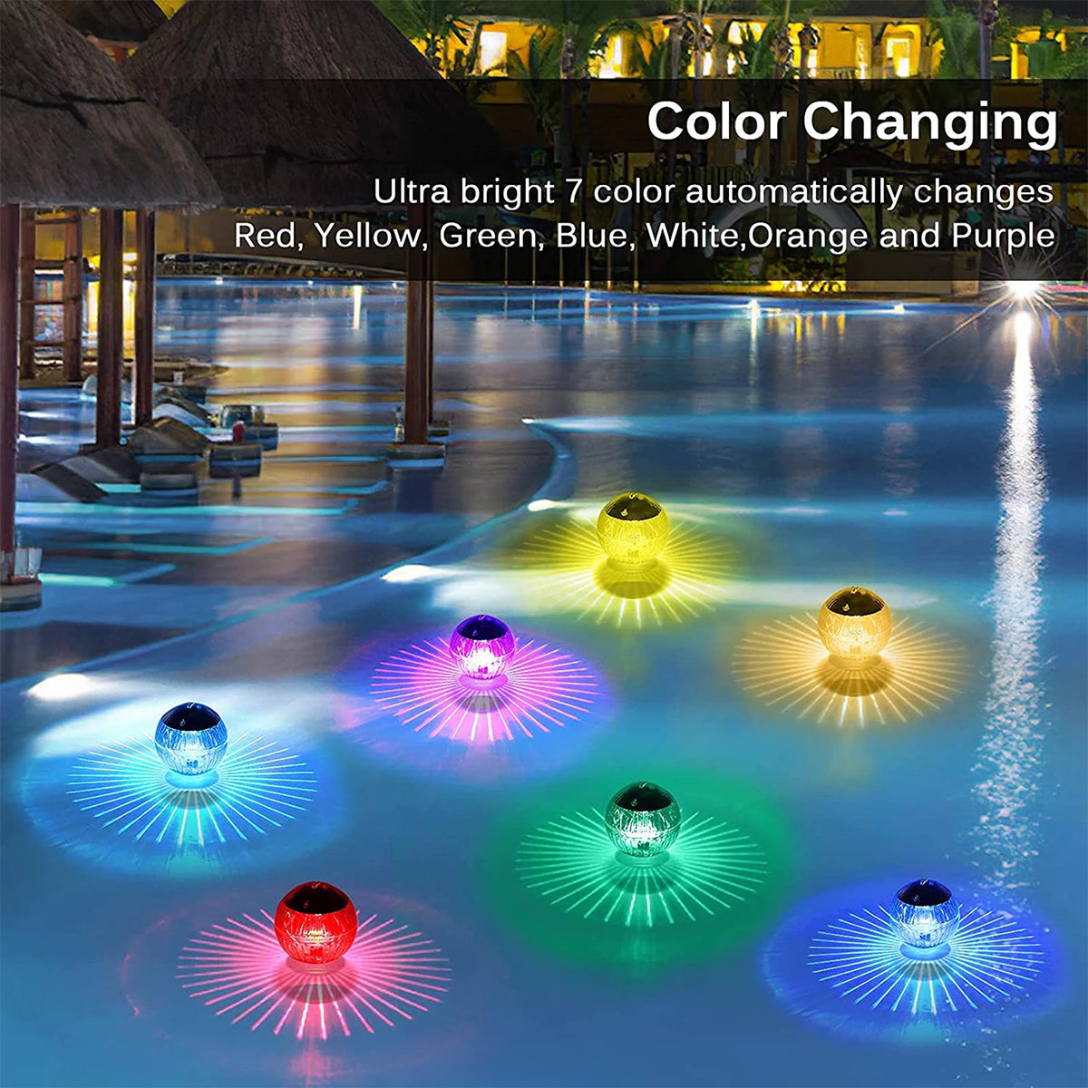 LED Solar Floating Pool Light