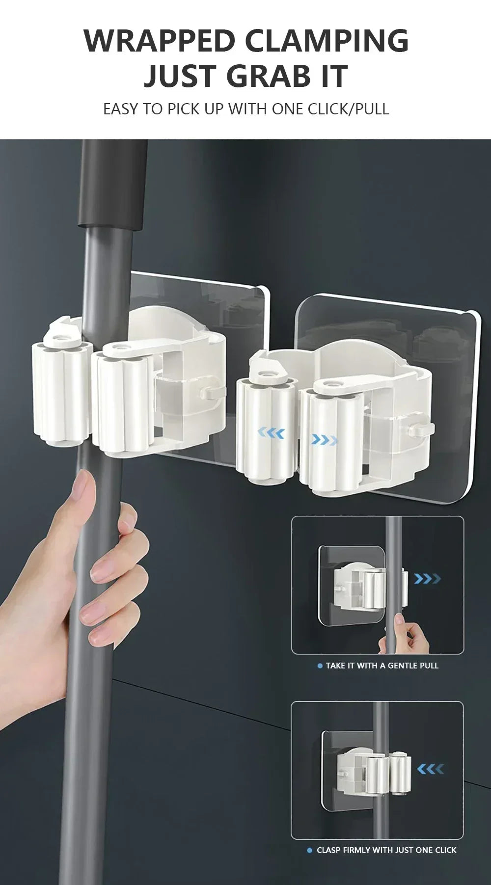 Wall Mounted Mop Holder