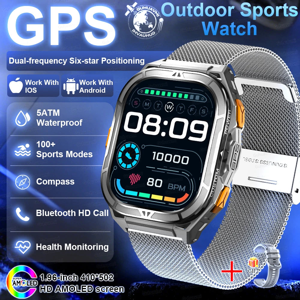 2026 New Military Outdoor Sports Smart Watch