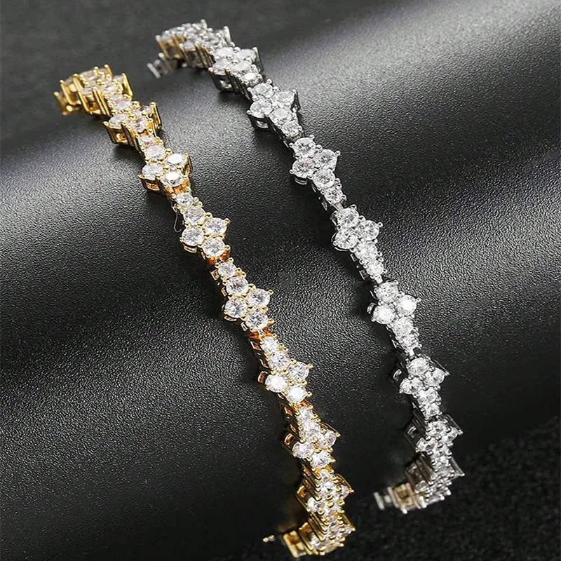 Star Cubic Zirconia Bracelet for Men