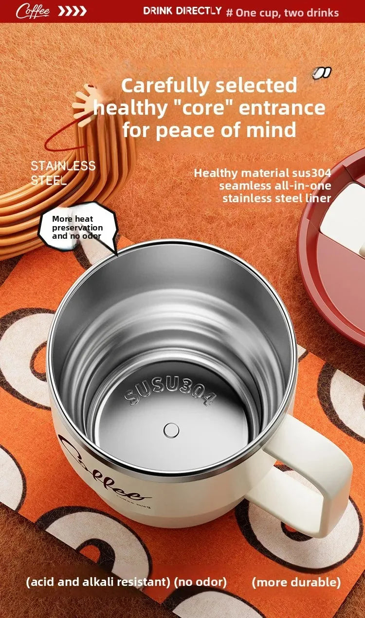 WORTHBUY 304 Stainless Steel Double Wall Insulated Coffee Cup
