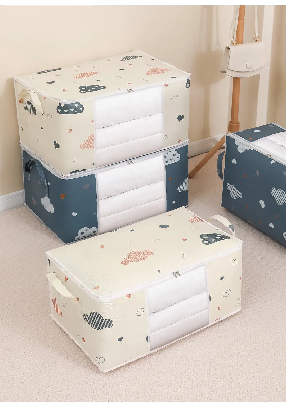 HOMEFISH Large Capacity Foldable Clothes Storage Bag