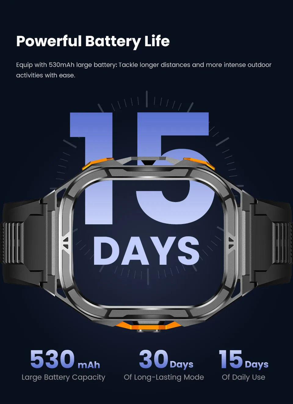 2026 New Military Outdoor Sports Smart Watch