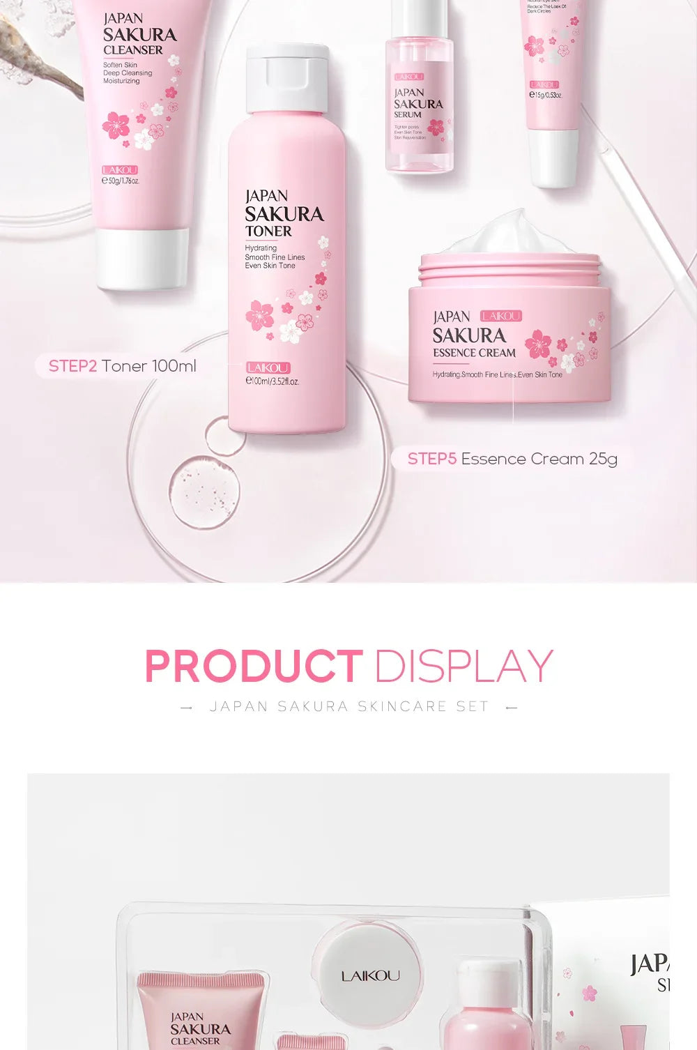 LAIKOU Sakura Skin Care Sets