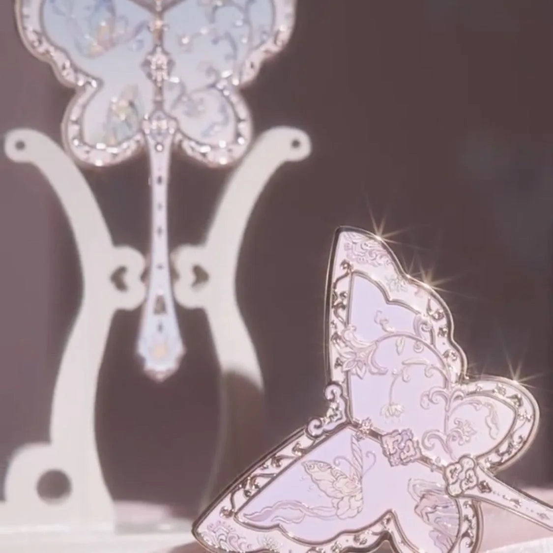 Flower Knows 8th Anniversary Butterfly Makeup Hand Mirror