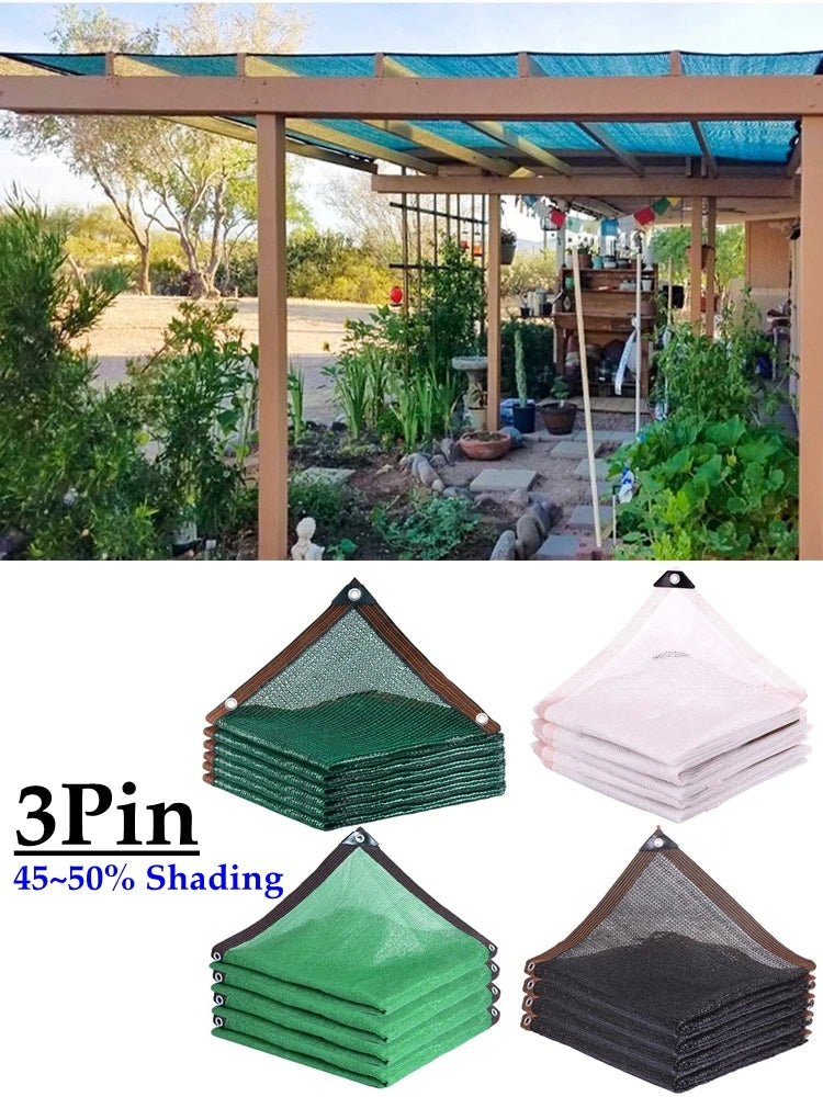 4 Colors 3Pin 50% Shading Garden Anti UV HDPE Sun Shade